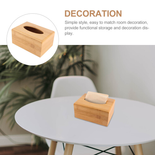 Bambus-Taschentuchbox mit Deckel (1er-Pack) 2