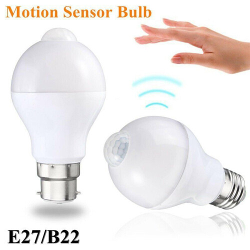 LED-bollamp met PIR-bewegingssensor, 9W E27B22 1
