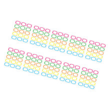 10 vellen kleurrijk prijsetiket 3X2 inch prijssticker voor-C