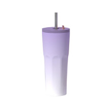 Μονωμένο ποτήρι από ανοξείδωτο ατσάλι 700ml με καπάκι και καλαμάκι