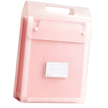 A4-accordeons Bestandsorganizers Plastic bestandsmappen-Roze