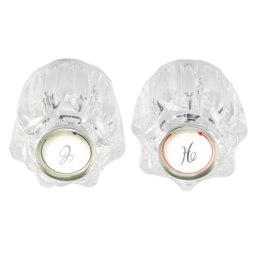 Acrylic Shower Faucet Knobs Set of 2 for Camper Sink