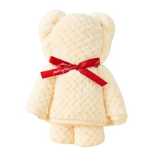 Funny and Cute Bear Towel,Super Soft Bear Towels,Absorbent Quicker to Dry,Bear Shape Hand Towel,100% Fleece,5.9x7.1inch