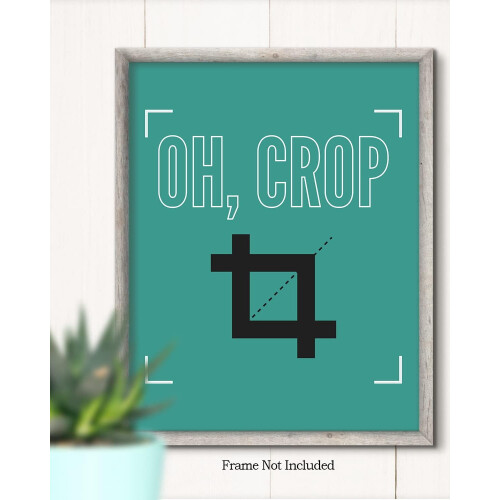 Oh Crop Grafikdesigner Wandkunstdruck 1