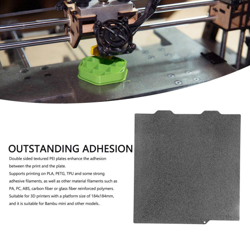 184x184mm PEI Coated Build Plate Dual Side