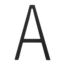 Aluminum Floating House Numbers 3 Inch