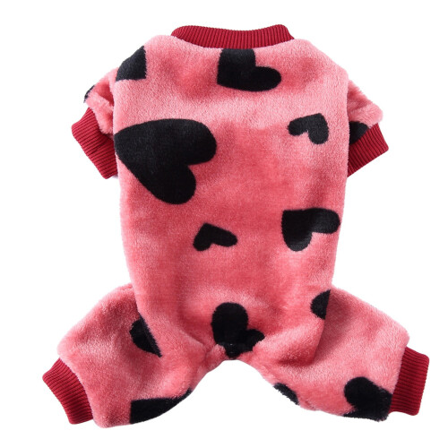 Pet Dog Pajamas – Soft Polyester Plush Sleepwear for 1