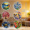 Stained Glass Window Hanging Jigsaws Puzzle Suncatchers 2D-E 6