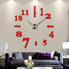 Patgoal 3D Wall Clock Sticker for Living Room Bedroom Decor