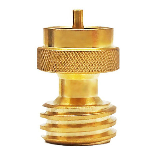 Brass Propane Grill Adapter for 1 lb Cylinder 2