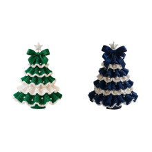 DIY Crochet Christmas Bell Ornament Kit (1/2/4 pcs), Handmade Santa Bell for Tree, Knitted Holiday Decoration