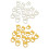 16Pcs Numbered Shape Crochet Stitching Markers Colored-Yellow 2