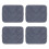 4Pcs Light Grey Double Layer Self Warming Pet Mat Cozy Heated Cat Pad 1
