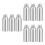 9Sets Leere Aluminium Flaschen Lotion Spray Silber 1