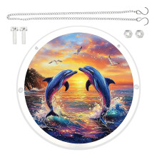 Puzzle Suncatchers Acrylic Window Suncatchers Decors Stained-D