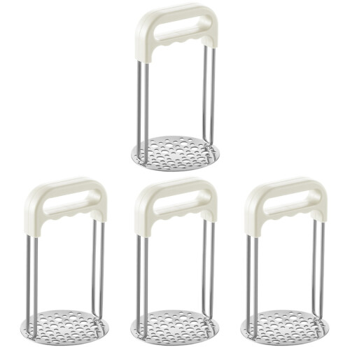 4Stk Weißer Kartoffelstampfer Für Gemüse &