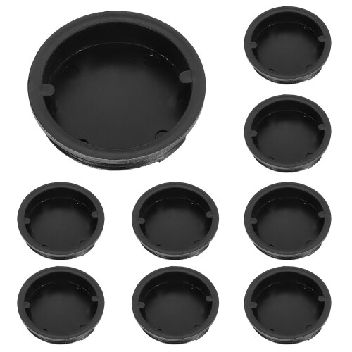 10St Zwarte Plastic Drum Afdichtkappen Voor Veilige