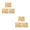 2 Pcs Patch Stickers Reflective Design Number 1