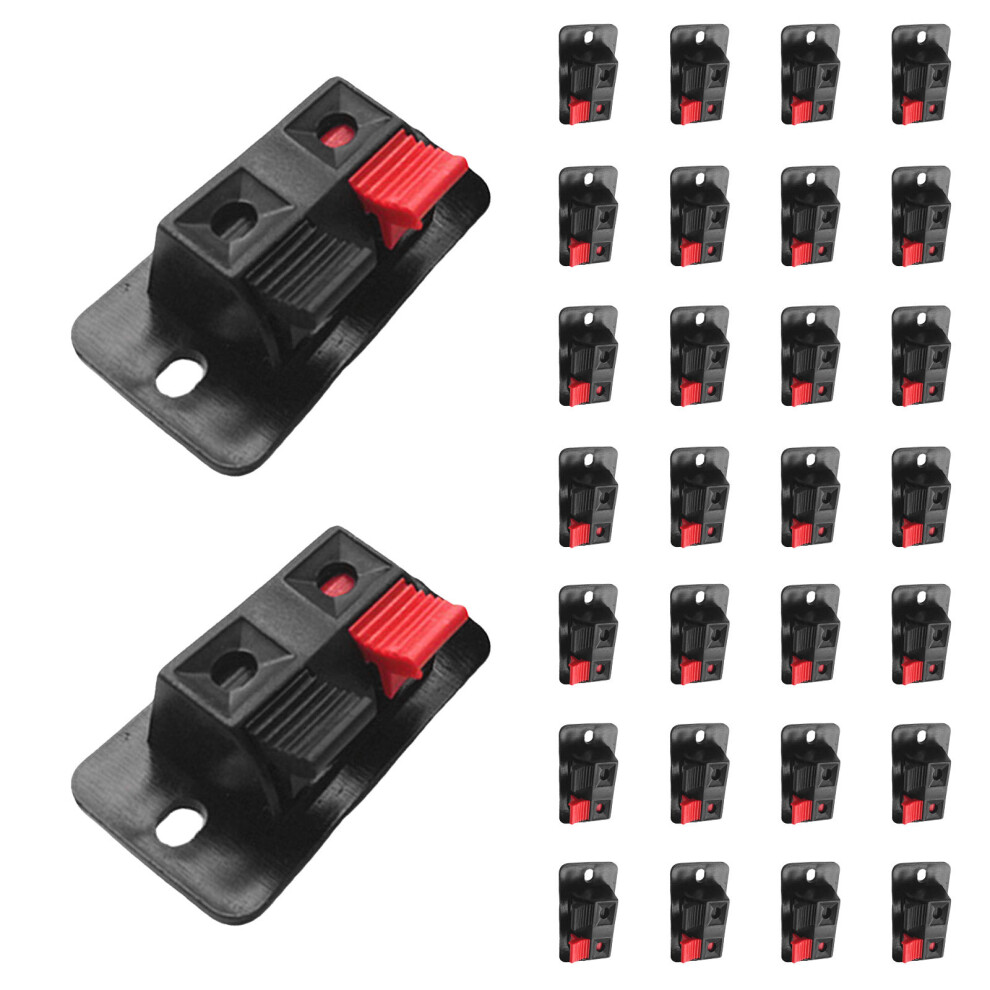 50Pcs Multi Plastic+Iron Speaker Clamp Terminals For Home Audio Setup 3764148045343