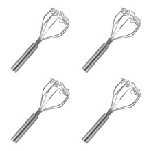4Pcs Manual Stainless Steel Potato Masher for Kitchen and Home Use