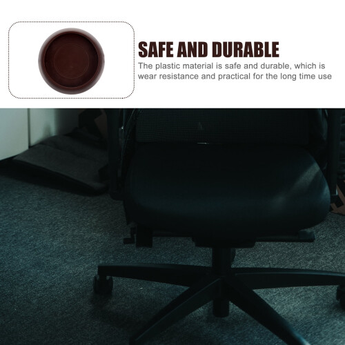 12-Pack Chair Leg Pads – Light Brown Plastic Floor 2