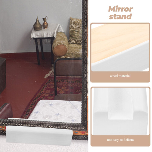 Wooden Floor Mirror Holder Full Length Support 1