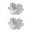 Durable Women's Fingerless Workout Gloves Breathable and-Gray M 2