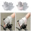 Durable Women's Fingerless Workout Gloves Breathable and-Gray M 3