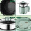WJSXC Electric Hot Pot 1.7L with Steam Function Green 6