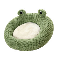 Green Frog Katzenbett Größe M 50x50x8 cm/19,69x19,69x3,15 in