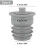 Silicone Drain Pipe Seal Gray 1 Piece 2