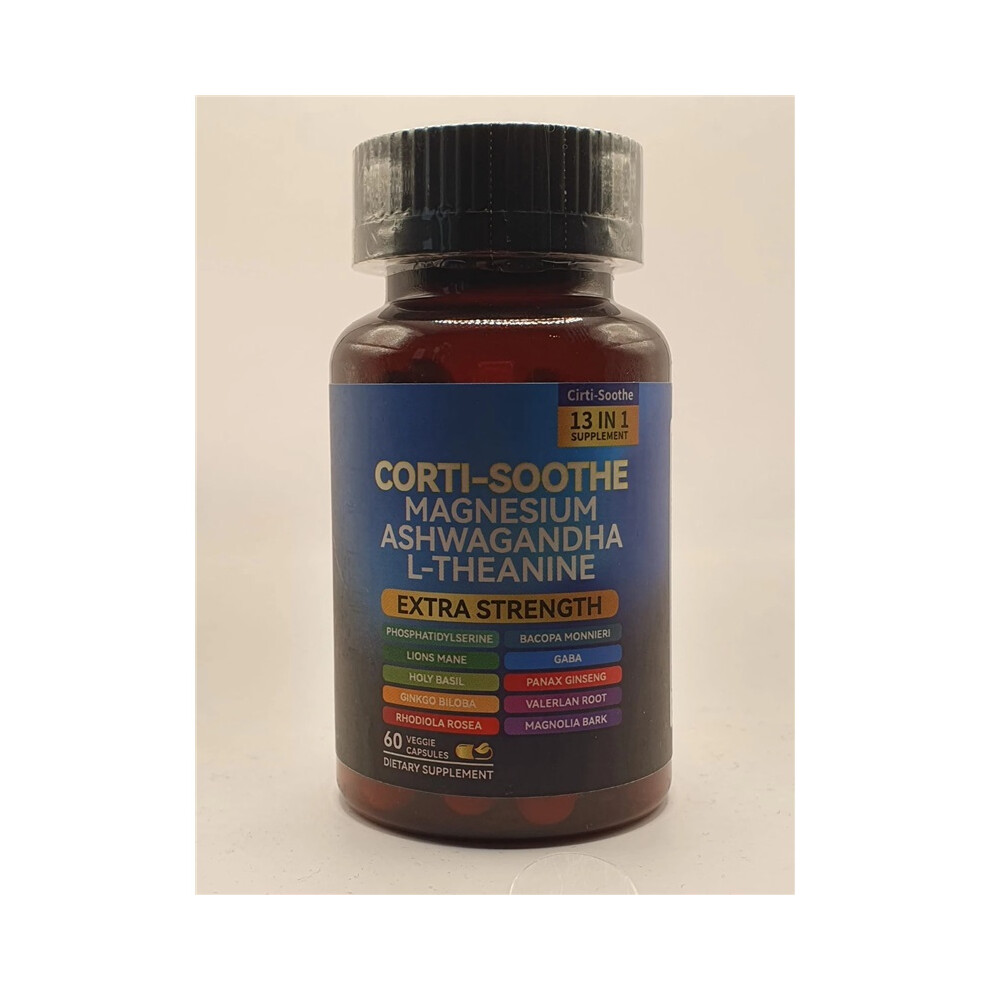 L-Theanine Testosterone Ginseng Magnesium Lions Mane Ashwagandha Max Strength