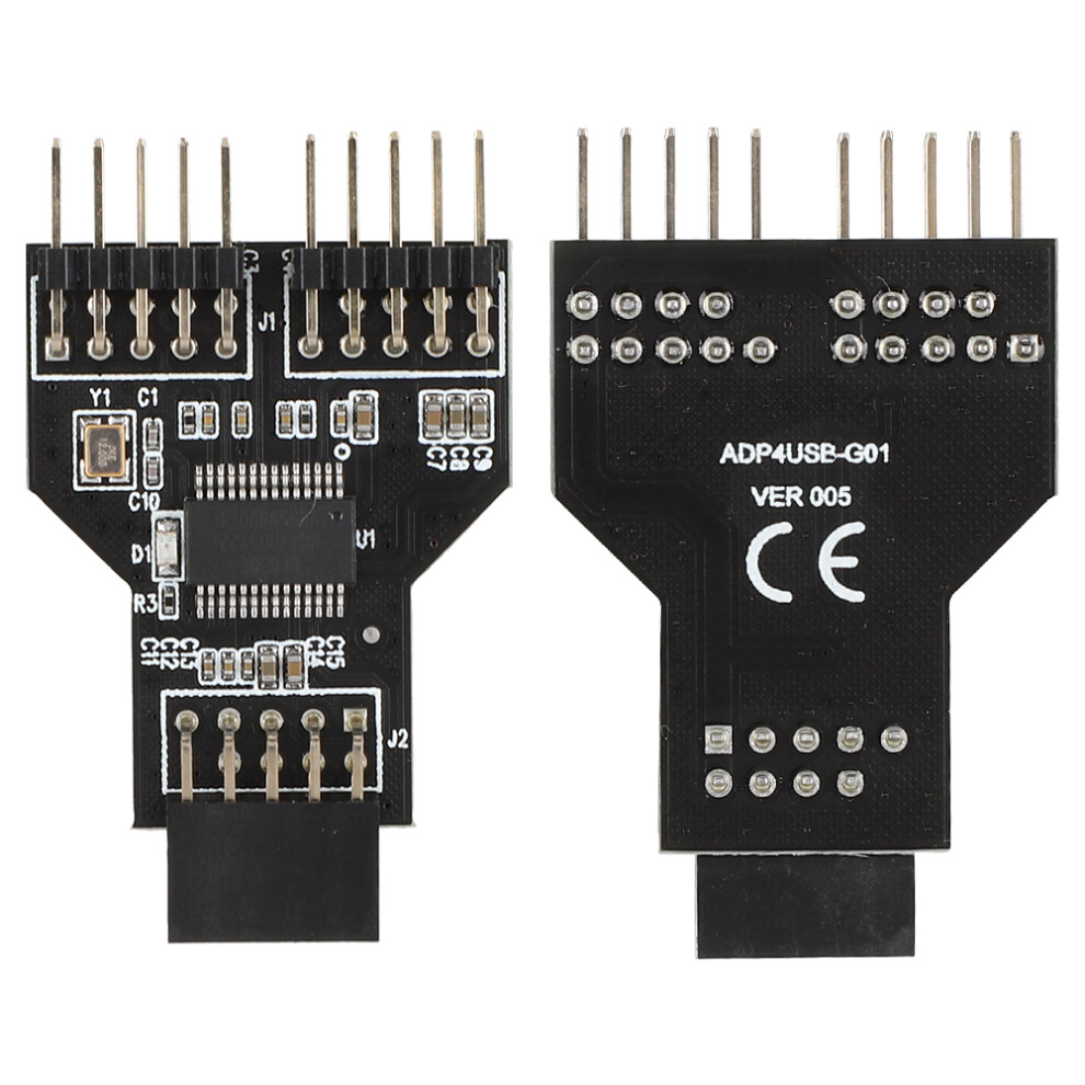 Compact Usb2.0 9Pin To Dual 9Pin Hub Card 7806371643685