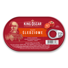 King Oscar Filety śledziowe w sosie pomidorowym 160 g