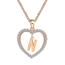 Personalized Name Necklace Alphabet Pendant 26 Letters