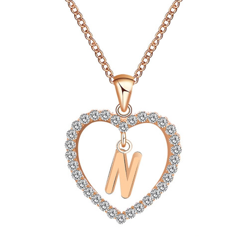 Personalized Name Necklace Alphabet Pendant 26 Letters