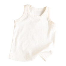 Kids Sleeveless Ribbed Tank Top Solid Color