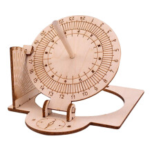 Equatorial Sundial Clock Wooden Educational Model