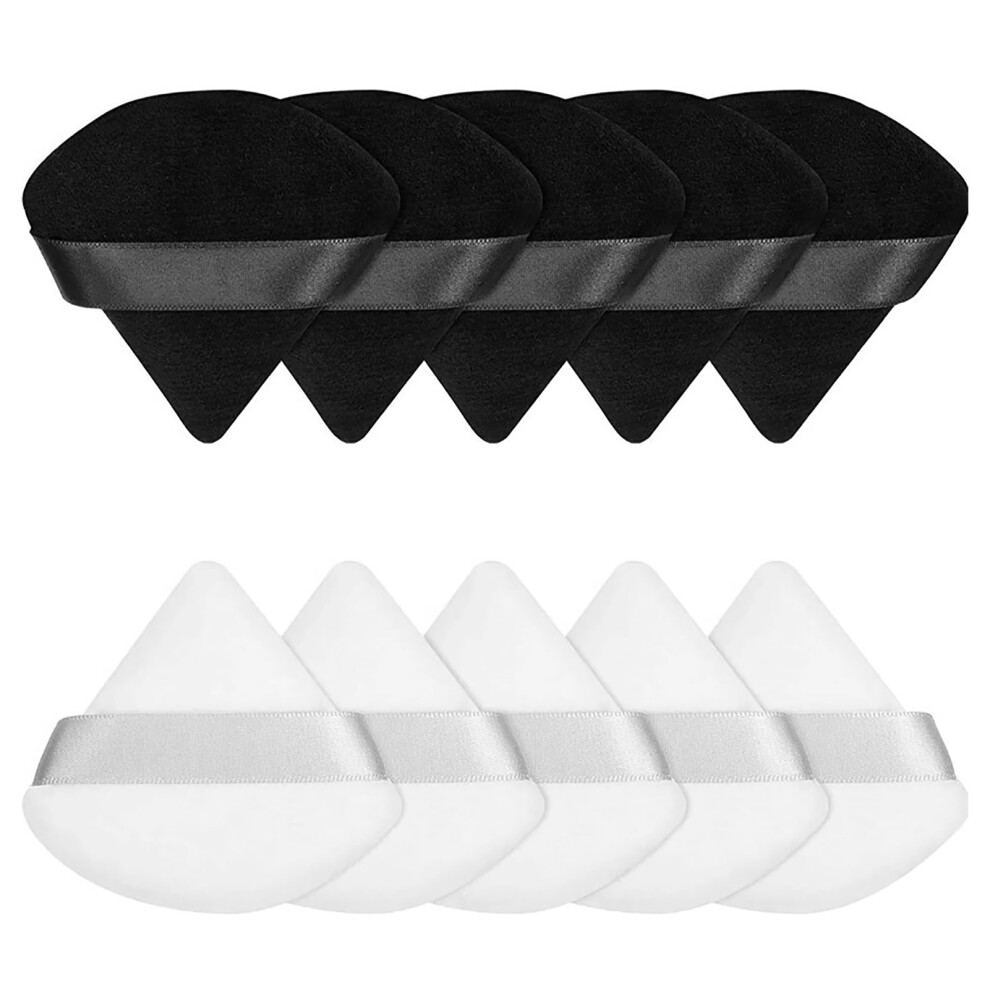 10 Pieces Triangle Face Powder Puffs