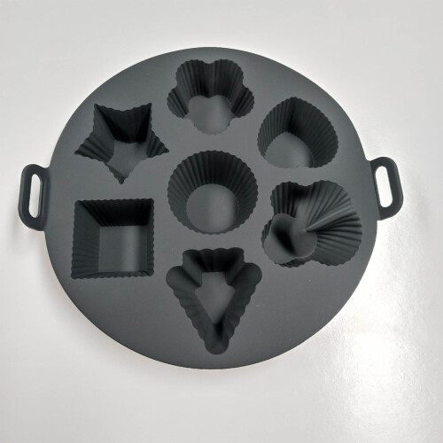 Silicone 7-Hole Cake Tool Pad, 8.26 x 1.65 in 1