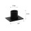 Black candle holder for taper and table candles 3