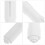 Toilet Paper Holder ABS White 5 Pack 5
