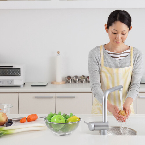 Stainless Steel Fine Mesh Strainer Bowl 22 cm 2