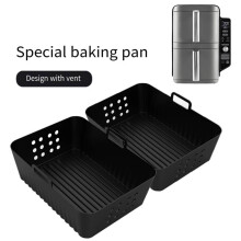 Air Fryer Silicone Accessories Set Double Layer 2 Pcs