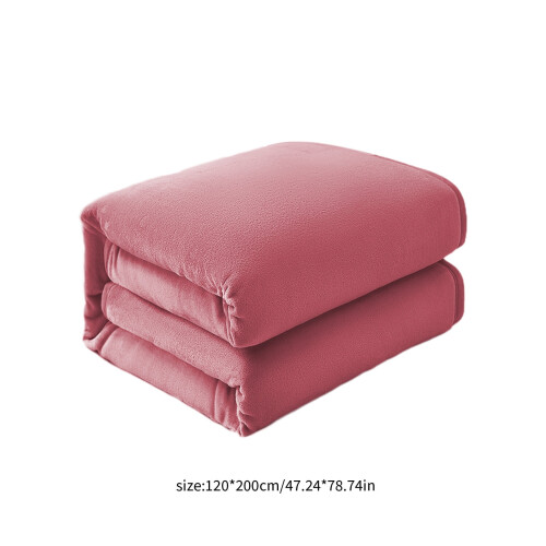 Cooling Blanket Flannel Fleece 1.2x2m Pink 100% Polyester 2