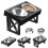 Living And Home Height Adjustable Elevated Pet Feeder with Two Bowls and Stand 5