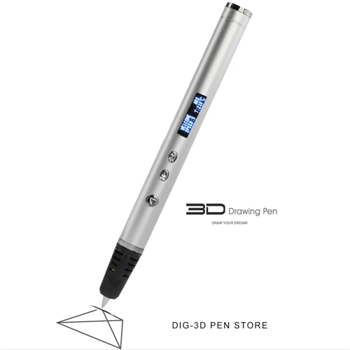 3D Pen Scribble Pen OLED PLA ABS Filament 3D Printer White 1