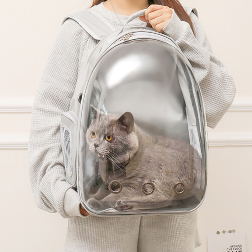 Living And Home Transparent Capsule Pet Travel Backpack 2