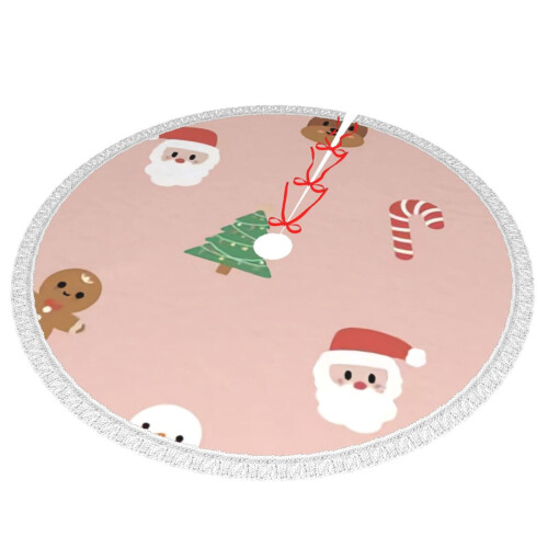 Christmas Tree Skirt 48 Inch Rustic Holiday Decor 1