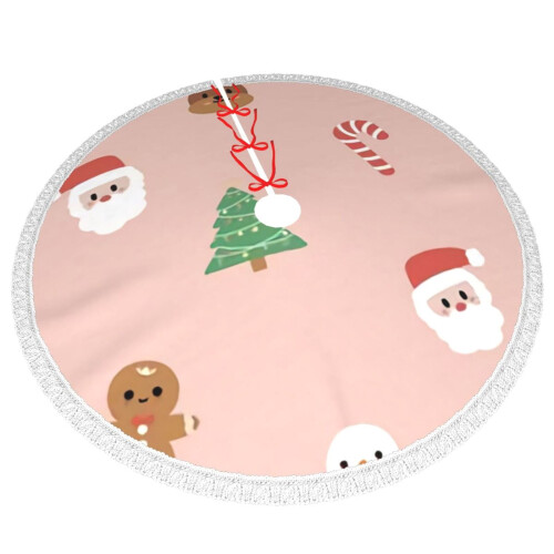 Christmas Tree Skirt 48 Inch Rustic Holiday Decor 2